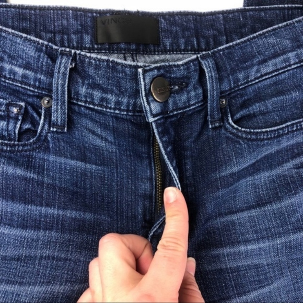 Vince | Cameron Cigarette Skinny Jeans Dark Wash - Picture 4 of 8
